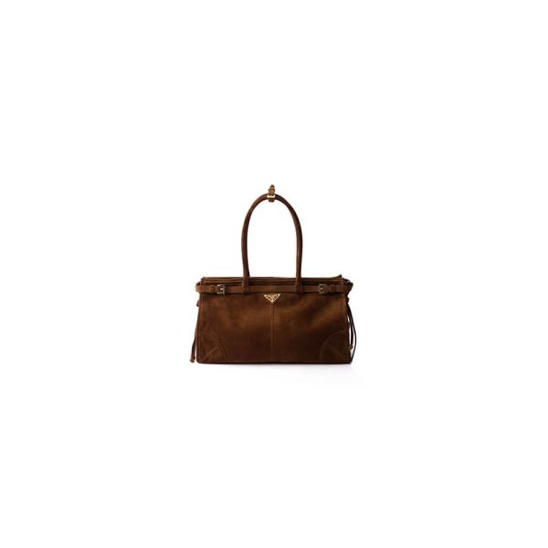 Prada Large leather handbag(high-end grade)