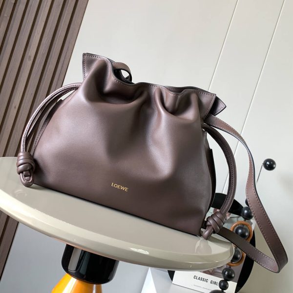 LOEWE Medium Flamenco clutch in nappa calfskin(HIGH-END GRADE) - Image 2