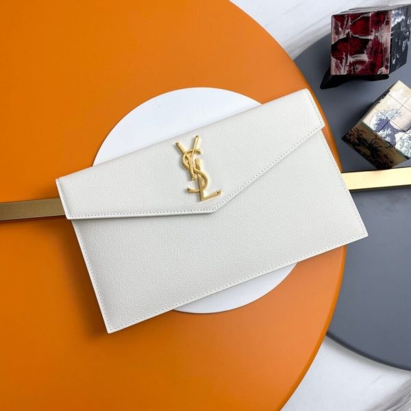 YSL UPTOWN POUCH IN GRAIN DE POUDRE EMBOSSED LEATHER - Image 2