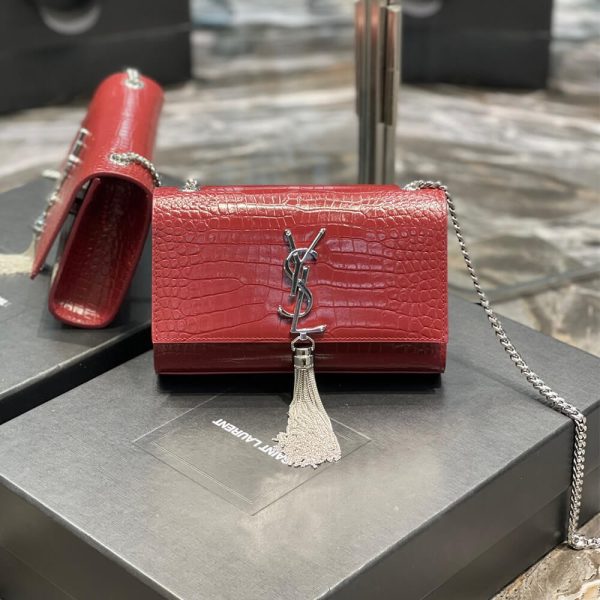 YSL KATE EMBOSSED SHOULDER BAG - Image 2