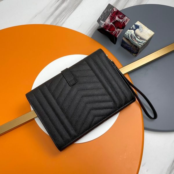 YSL CASSANDRE matelass? leather flap clutch - Image 4