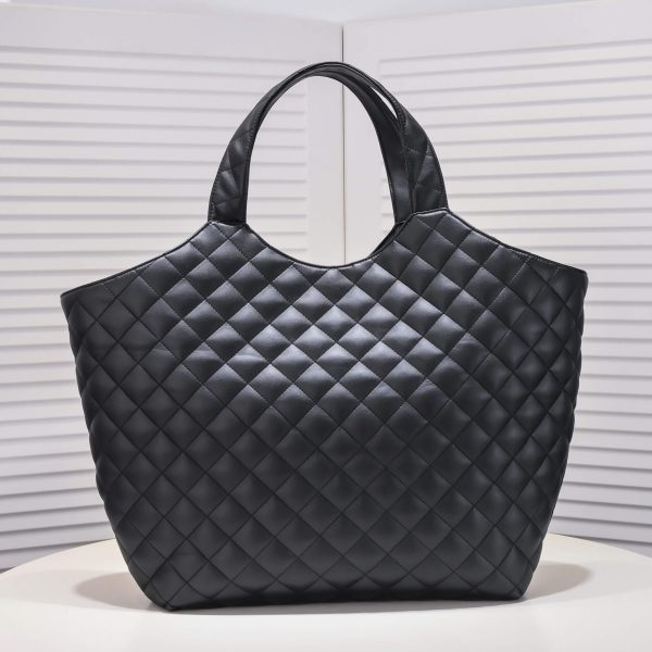 YSL Icare quilted lambskin oversized shopping bag(High-end grade) - Image 4