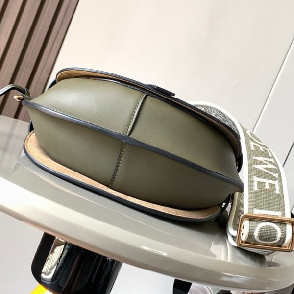 Loewe Small Gate bag in soft calfskin and jacquard - Image 5