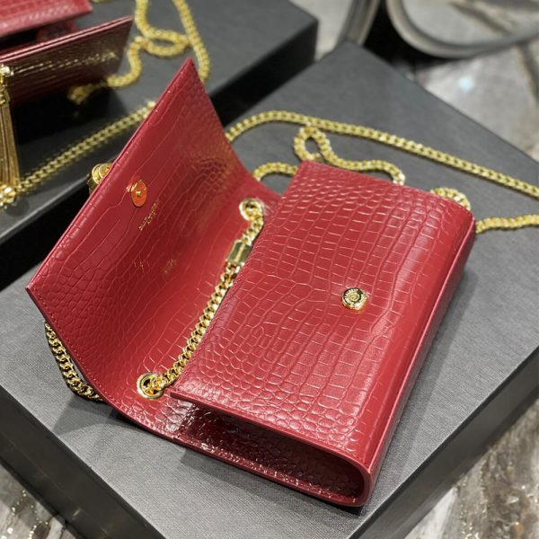 YSL KATE EMBOSSED SHOULDER BAG - Image 5