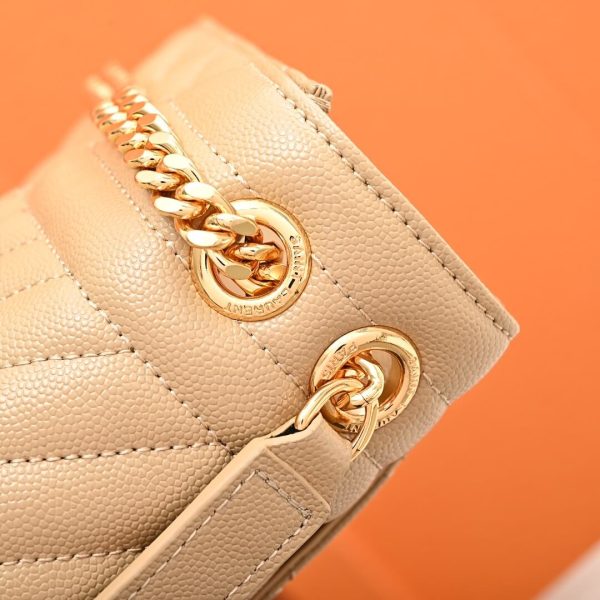 YSL ENVELOPE MEDIUM IN QUILTED GRAIN DE POUDRE EMBOSSED LEATHER - Image 7
