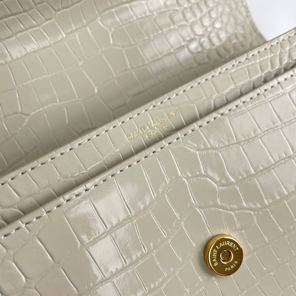 YSL Crocodile-embossed leather SUNSET Medium - Image 7